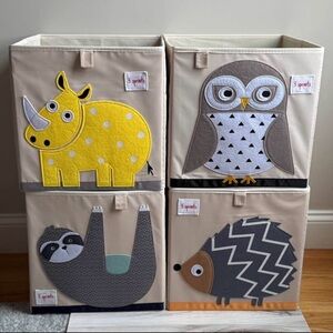 3 Sprouts Storage Boxes (set of 4)